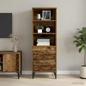 vidaXL Highboard Altholz 40 x 36 x 110 cm Holzwerkstoff