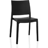 Hjh LIVING Outdoor Stuhl Stuhl wetterfest T37 V Kunststoff Gartenstuhl, wetterfester Stuhl für Garten Terrasse Balkon
