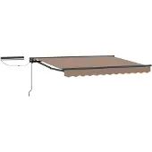 vidaXL Elektrische ausziehbare Markise Taupe 4 x 2 m