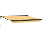 vidaXL Ausziehbare Markise Sand 300 x 250 cm Stoff und Metall