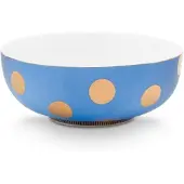 Pip studio Schüssel Dot Delight Light Blue-Gold 20 cm (2er-Set)