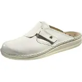 Finn Comfort , Venedig, Uni, Damen Herren, Pantolette, Weiß, Leder, NEU - Damenschuhe Pantolette / Zehentrenner, Weiß, leder (nappa)