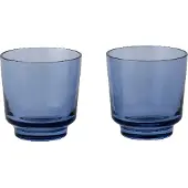 Muuto Wasserglas Raise Dark Blue 200 ml (2er-Set)