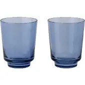 Muuto Wasserglas Raise Dark Blue 300 ml (2er-Set)