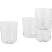 Muuto Wasserglas Corky Tall Clear 350 ml (4er-Set)