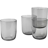 Muuto Wasserglas Corky Tall Grey 350 ml (4er-Set)