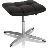 Hjh OFFICE SARANTO Hocker | Kunstleder - Home Office Bürostuhl Schwarz