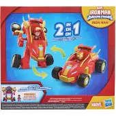 Hasbro Marvel Iron Man and his Awesome Friends Iron Man 2-In-1 Mech-Anzug & Fahrzeug, 3 Jahr(e)
