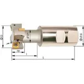 Sans marque T-Nutenfräser mit Innenkühlung ø25mm Z 2