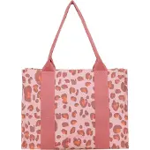 Fritzi aus Preußen Schultertasche Tote Shopper Canvas Leo Brick rosa