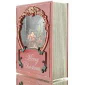 Lumineo Buchcover Weihnachtslandschaft mit LED-Beleuchtung und Musik