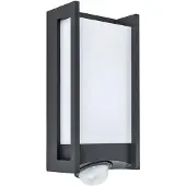 Lutec QUBO, Wandbeleuchtung für den Außenbereich, Grau, Aluminium, Polycarbonat (PC), IP54, Fassade, I