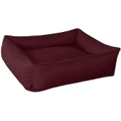 BedDog Hundebett MAX Hundesofa Hundekissen Hundebett mit Rand,CHERRY (bordeaux),(XL) ca. 100x85x23cm