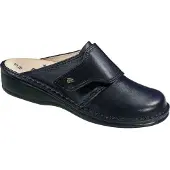 Finn Comfort Bequeme Pantolette Aussee, Damen, Schwarz, Leder, NEU - Damenschuhe Pantolette / Zehentrenner, Schwarz