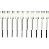 Lumineo Solarleuchte Gartenstecker 10er-Set