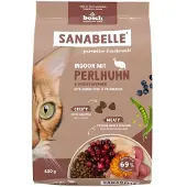 Sanabelle Indoor mit Perlhuhn 400 g Futter