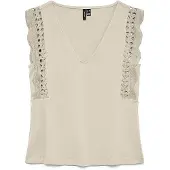 Vero Moda Blusentop in Beige - L