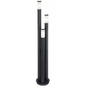 Etc-shop LED Stehleuchte, Edelstahl, anthrazit, 3-Säulen, H 170 cm