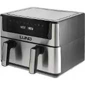 LUND Heißluftfritteuse 10L 2600 W mit LCD-Anzeige, Mini Backofen