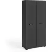 Masseno Drehtürenschrank ALBANO 90/186/56cm 2-türig Schwarz