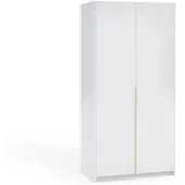 Masseno Drehtürenschrank AMARA 100/204/58cm 2-türig Weiß