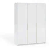 Masseno Drehtürenschrank AMARA 148/204/58cm 3-türig Weiß
