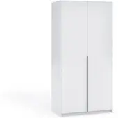 Masseno Drehtürenschrank AMARA 100/204/58cm 2-türig Weiß