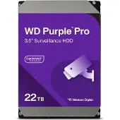 Western Digital Purple Pro, 22 TB, 7200 RPM, 512 MB, 3.5", Serial ATA III
