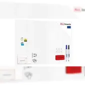Allboards Rahmenloses SLIMboard – Magnetisches trocken abwischbares Whiteboard 180×120 cm + Zubehör