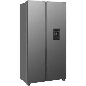 Respekta No Frost Side-by-Side Kühl-Gefrierkombination Halvar, Inox-Look