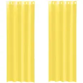 vidaXL Voile Vorhänge mit Ösen 2 Stk. Gelb