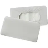 TRAUMSCHLAF Premium Interlock Jersey Universal Bezug für Nackenstützkissen ca. 40x60 cm - 40x80 cm | silber - grau