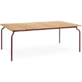 Magis South Esstisch, bordeaux / teak