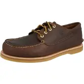 Timberland für Herren. TB0A5NJ1EM41 Mokassins aus Leder Crafted Boat braun (40 W), Schwarz, Wohnung, Schnürsenkel, Klassisch