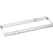 Matfer Rechteckiger Edelstahlrahmen für Mousse, extrastark, 37x9x4 cm (371017)