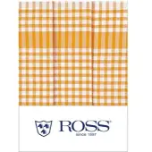 Ross 3er Pack Baumwoll-Geschirrtücher Bauernkaro 50x70 cm | gelb - gelb