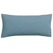 Schlafgut Kopfpolsterbezug Woven Satin Blau/Hellgrau ca. 40x80cm