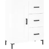 vidaXL Highboard Weiß 69,5x34x180 cm Holzwerkstoff