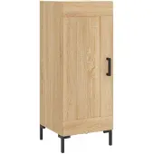 vidaXL Sideboard Sonoma-Eiche 34,5x34x90 cm Holzwerkstoff