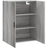 vidaXL Wandschrank Grau Sonoma 69,5x34x90 cm