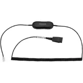 Jabra GN1218 AC Attenuation Headset cable Quick Disconnect plug 2 m for Cisco IP Phone 78XX 88XX BIZ 1500 2300 2400