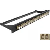 DeLOCK 19? LWL Patchpanel 24 Port LC Duplex beige