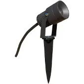 EVN Merlo LED-Gartenspot mit Erdspieß, 3.000K, 10W, schwarz, Aluminium, Modern