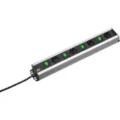 Bachmann Handwerkerleiste 4x Schutzkontakt, 4x Schalter, 2 m