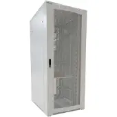 ALLNET ALL-SNB81222EKGrau, Freistehendes Gestell, 22U, 500 kg, Sperrschloss, Verstellbare Füße, Verbessertes Kabelmanagement