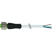 Murr Elektronik M12-Buchse gerade PUR-OB 4x0,34 grau