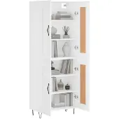 vidaXL Highboard Weiß 69,5x34x180 cm Holzwerkstoff