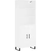 vidaXL Highboard Weiß 69,5x34x180 cm Holzwerkstoff
