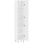 vidaXL Highboard Weiß 34,5x34x180 cm Holzwerkstoff