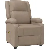 vidaXL Massagesessel Cappuccino-Braun Kunstleder